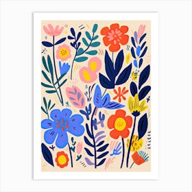 Flowers 19, Matisse style, Floral 1 Art Print