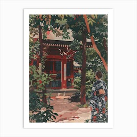 In The Garden Meiji Shrine Japan 3 Art Print