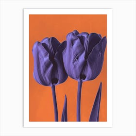 Purple Tulips 2 Art Print