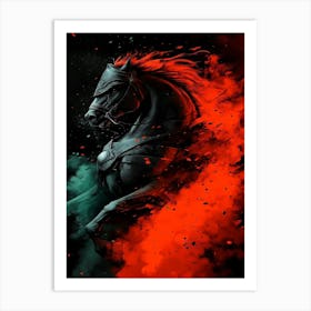 Horse Wallpaper Art Print