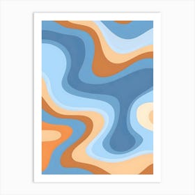 Abstract Wave Pattern 2 Art Print