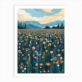 Field Of Flowers 1 Art Print