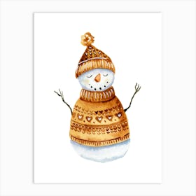 Snowman Art Print