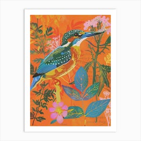 Spring Birds Kingfisher 1 Art Print