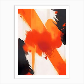 Orange Splatters Art Print