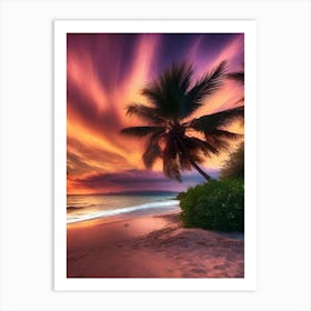 Sunset On The Beach 966 Art Print