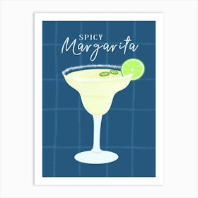 Spicy Margarita Cocktail Art Print