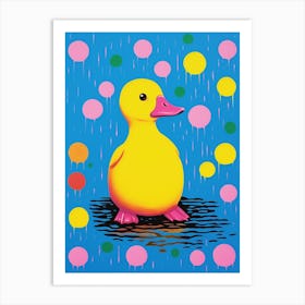 Duckling & Dots Circle 1 Art Print