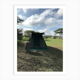 Tent In The Savannah Art Print