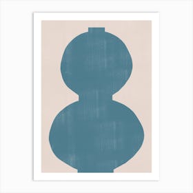 Blue Vase Simplicity Art Print