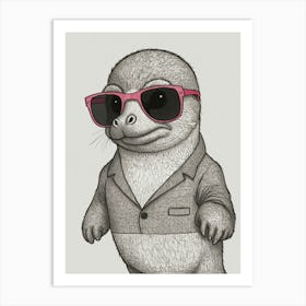 Otto The Otter 1 Art Print