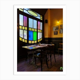 Stained Glass Window 202302047rt1pub Art Print