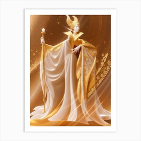 Golden Queen Art Print