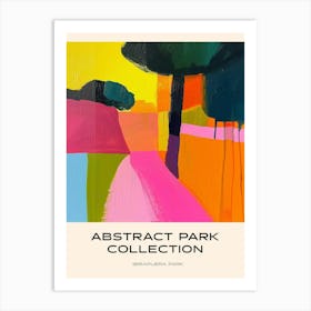 Abstract Park Collection Poster Ibirapuera Park Lisbon Portugal 3 Art Print