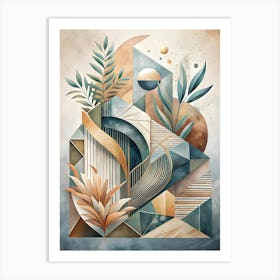 Abstract Geometric Painting Art Print