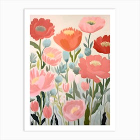 Pink Poppies 2 Art Print