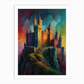 Castle On A Hill Art Print