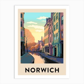 Norwich 6 Vintage Travel Poster Art Print