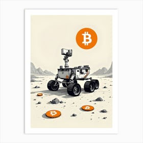 Bitcoin Rover Art Print