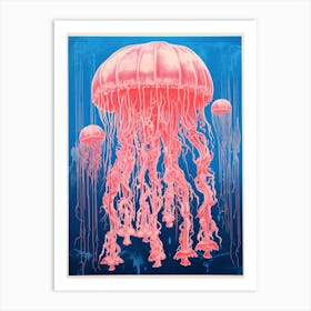 Turritopsis Dohrnii Importal Jellyfish Pop Art 1 Art Print