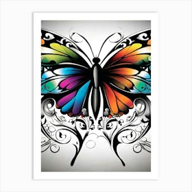 Colorful Butterfly 40 Art Print