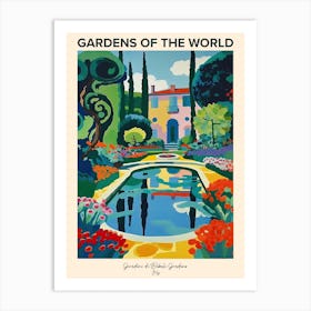 Giardini Di Boboli Gardens, Italy Gardens Of The World Poster Art Print