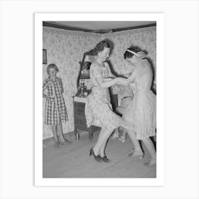 Dancers At The Square Dance, Pie Town, New Mexico By Russell Lee Art Print