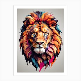 Lion Head 2 Art Print