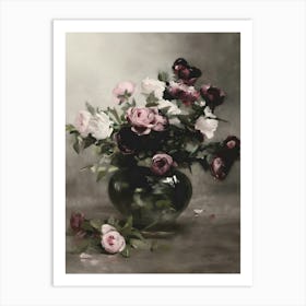 Roses In A Vase 3 Art Print