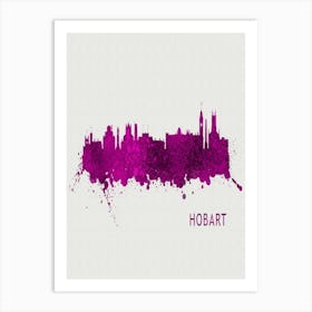 Hobart Australia City Purple Art Print