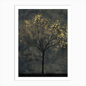 Golden Tree Canvas Print Art Print