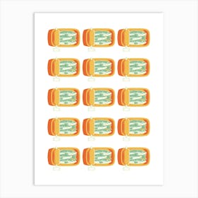 Orange Jars .Uk Art Print