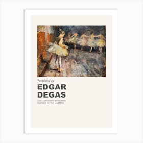 Museum Poster Inspired By Edgar Degas 4 Art Print