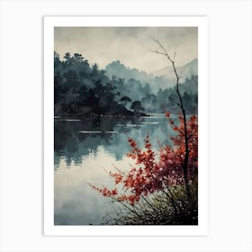 Asian Landscape Painting 47 Art Print