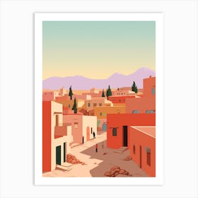 Turkmenistan Travel Illustration Art Print