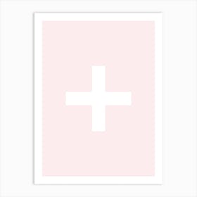 Pink Cross Art Print