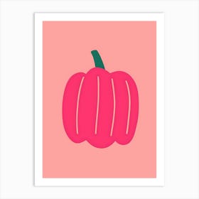 Pink Pumpkin Art Print