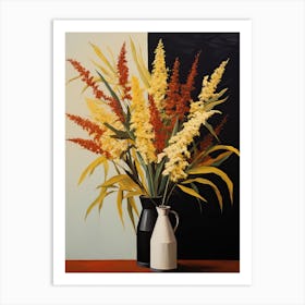 Bouquet Of Goldenrod Flowers, Autumn Fall Florals Painting 2 Art Print