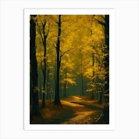 Yellow Forest 14 Art Print