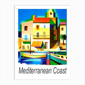 Mediterranean Coast Art Print