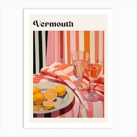 Vermouth Retro Cocktail Poster Art Print