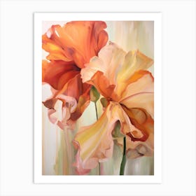 Fall Flower Painting Amaryllis 1 Art Print