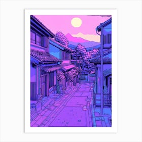 Kyoto Street Art Print