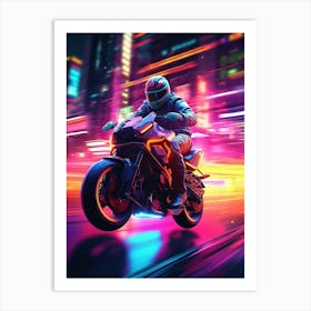 Night Rider 4 Art Print