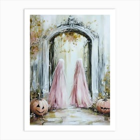 Pink Ghosts 1 Art Print