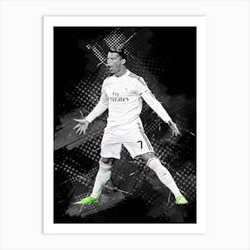 Cristiano Ronaldo Sketch 3 Art Print