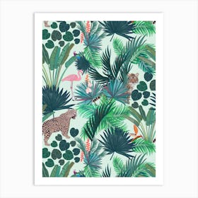 Forest And Tiger  Art Print