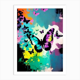 Colorful Butterflies 89 Art Print