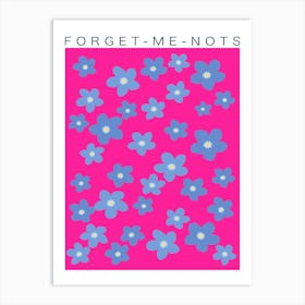 Forget Me Not Spring Flower Art Print