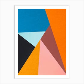 Geometric and colorful 8 Art Print